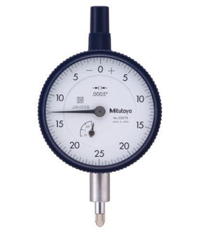 Mitutoyo 2507AB | Dial Gauge | Flat Back | ANSI/AGD Type | Series 2 | Graduation 0.001 inch | Range 0.5 inch