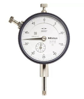 Mitutoyo 2514SB | Dial Indicator | Flat Back | Series 2 | Graduation 0.0005 inch | Accuracy ± 0.0015 inch | Range 0 to 0.5 inch