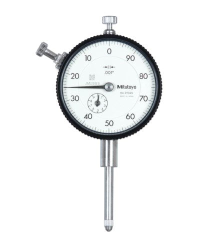 Mitutoyo 2904AB | Dial Gauge | Flat Back | ANSI/AGD Type | Series 2 | Reverse Dial Face | Graduation 0.001 inch | Range 1 inch - generaltechuae