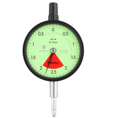 Mitutoyo 2928AB | Dial Gauge | Flat Back | ISO Type | Series 2 | One Revolution | Graduation 0.01mm | Range 4 mm - generaltechuae
