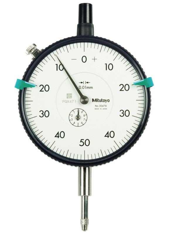 Mitutoyo 3047SB | Dial Indicator | Flat Back | Series 3 | Graduation 0.01 mm | Range 10 mm - generaltechuae