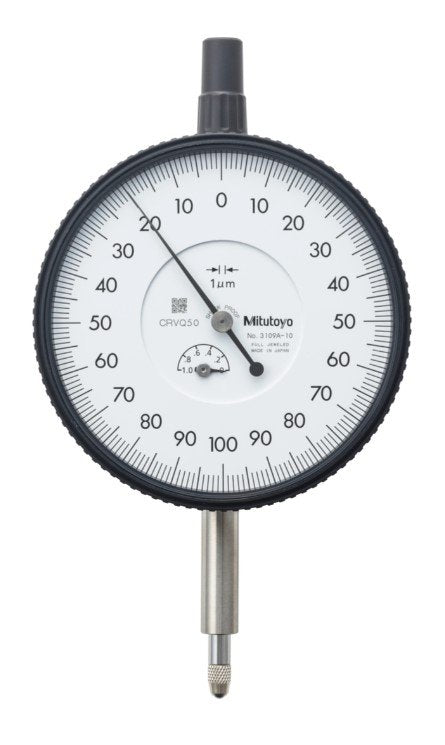 Mitutoyo 3109A-10 | Dial Gauge | Lug Back | ISO Type | Series 3 | Jewelled Bearing | Graduation 0.001 mm | Range 1 mm - generaltechuae