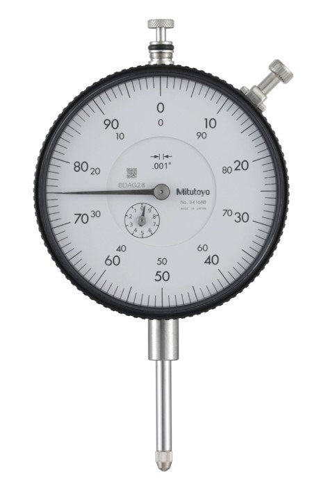 Mitutoyo 3416AB | Dial Gauge | Flat Back | ANSI/AGD Type | Series 3 | Graduation 0.001 inch | Range 1 inch - generaltechuae