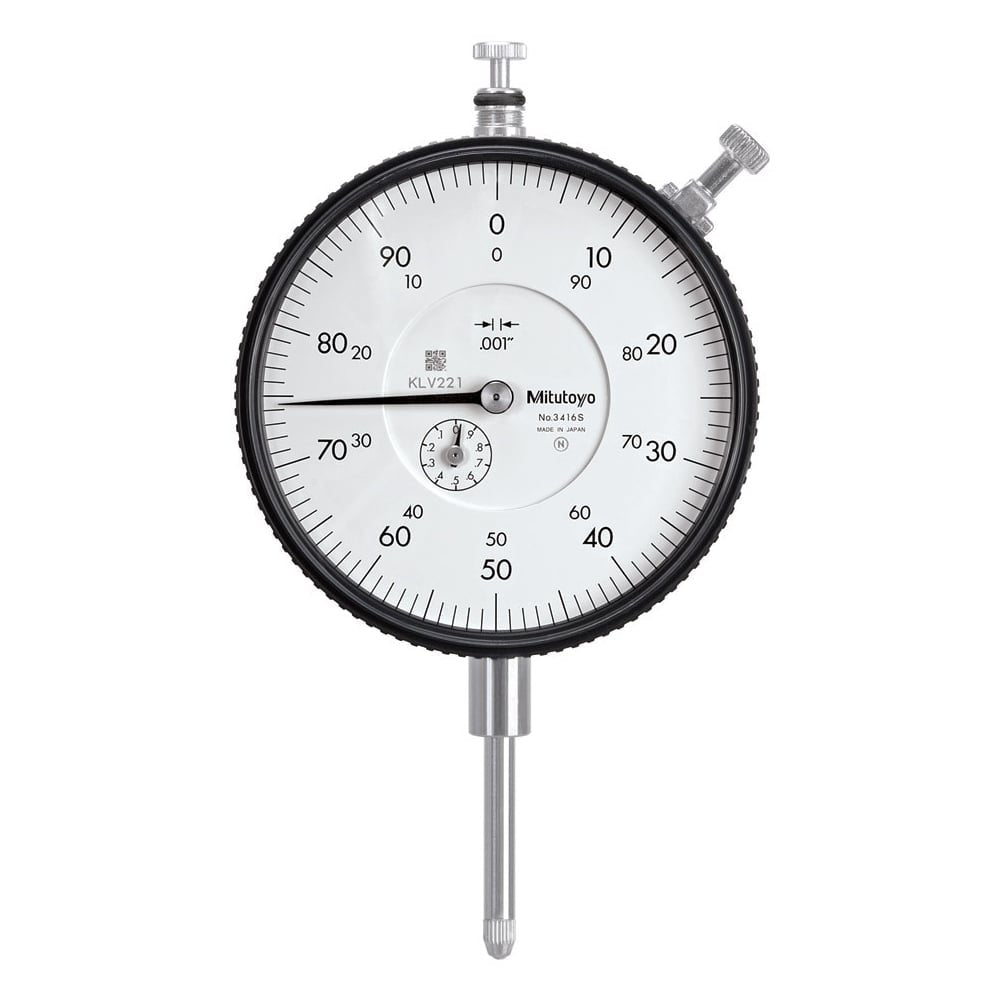 Mitutoyo 3416S Large Diameter Dial Indicator, Range 1", Graduation .001" - generaltechuae
