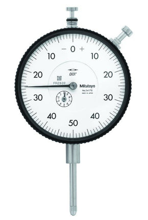 Mitutoyo 3417AB | Dial Gauge | Flat Back | ANSI/AGD Type | Series 3 | Graduation 0.001 inch | Range 1 inch