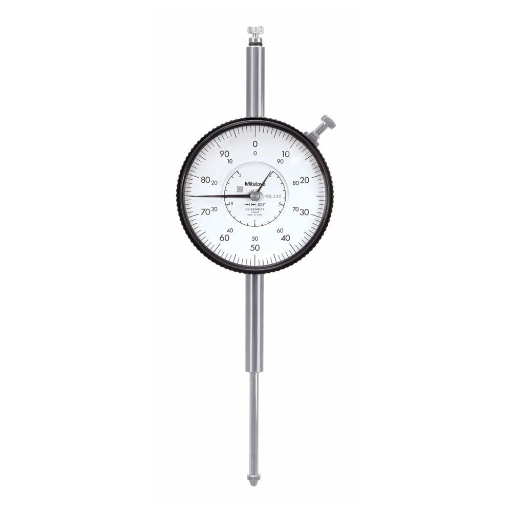 Mitutoyo 3424S-19 Large Diameter Dial Indicator Range 2", Graduation .001" - generaltechuae