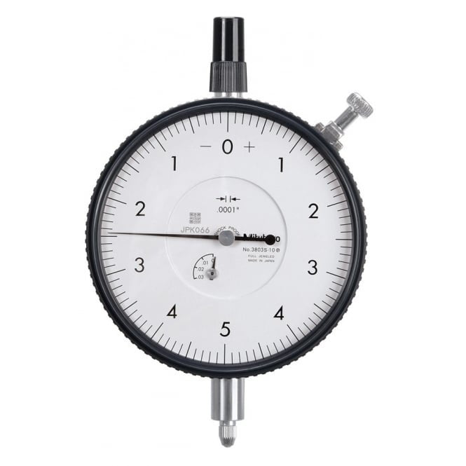 Mitutoyo 3803S-10 Large Diameter High Resolution Dial Indicator Range 0.025", Graduation .0001" - generaltechuae