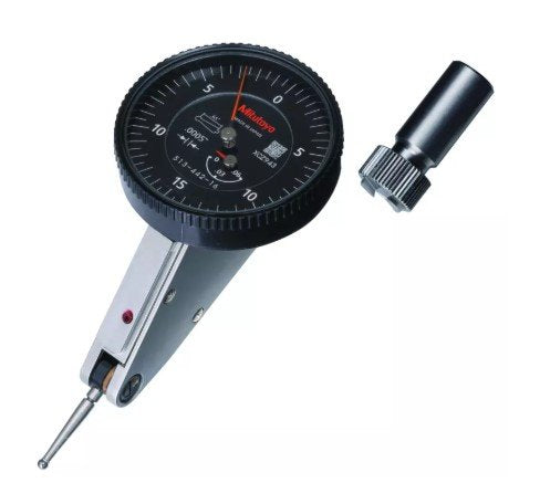Mitutoyo 513-443-16A | Dial Test Indicator | Horizontal 20° Face | Series 513 | Plus Set | Black Dial | Stem 4/9.52 mm | Graduation 0.0001 inch | Range 0.016 inch - generaltechuae