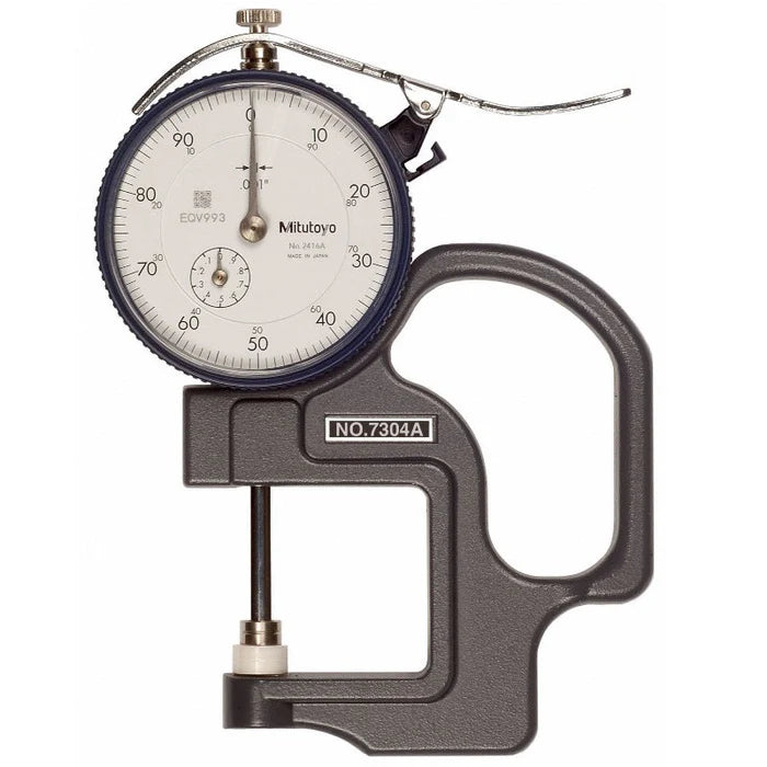 Mitutoyo 7304A Flat Standard Dial Thickness Gauge, Range 0-1" - generaltechuae