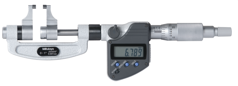 Mitutoyo 343-353-30 Digital Caliper Jaw Micrometer Inch/Metric, 3-4"