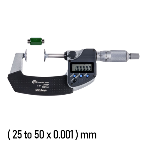 Mitutoyo 323-251-30 Digimatic Disk Micrometer, Range 25 ~ 50mm - generaltechuae