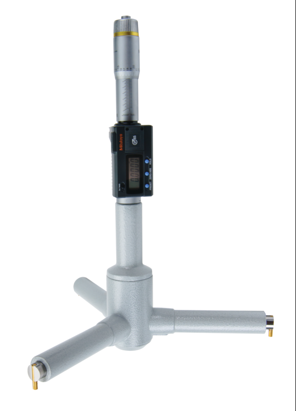 Mitutoyo 468-281 Digimatic Holtest Three-Point Bore Micrometer, Range 11 - 12" (279.4 - 304.8 mm)
