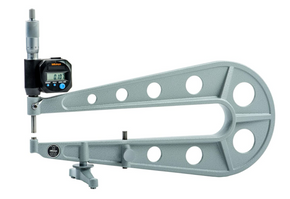 Mitutoyo 389-714 Digital Sheet Metal Micrometer Inch/Metric, 0-1", 12" Throat - generaltechuae