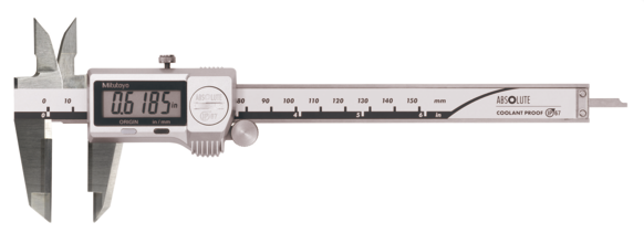 Mitutoyo 500-735-20 Digital ABS Caliper CoolantProof IP67 In/Met, 0 - 150 mm (0 - 6") - generaltechuae