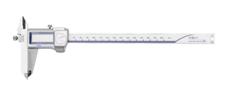 Mitutoyo 573-612-20 | Digital ABS Offset Caliper | Series 573 | With Data Output | Digital Step 0.01 mm | Accuracy ±0.02 mm | Range 0 to 200 mm | Weight 198 g - generaltechuae