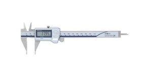 Mitutoyo 573-625-20 | Digital ABS Point Caliper | Series 573 | Point Type | With Thumb Roller and Data Output | Accuracy ±0.02 mm | Range 0 to 150 mm | Weight 163 g