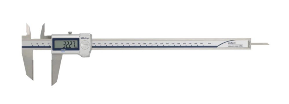 Mitutoyo 573-679-20 | Digital ABS Scribing Caliper | Series 573 | Carb. Jaws | With Data Output | Digital Step 0.01 mm | Range 0 to 300 mm | Weight 360 g - generaltechuae