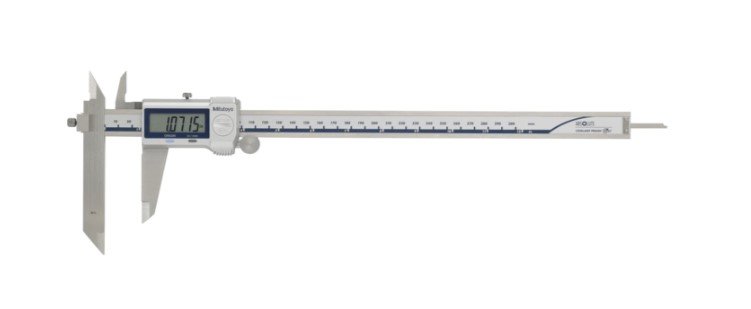 Mitutoyo 573-704-20 | Digital ABS Offset Caliper | Series 573 | With Thumb Roller and Data Output | Digital step 0.0005 Inch | Range 0 - 12 Inch | Weight 970 g - generaltechuae