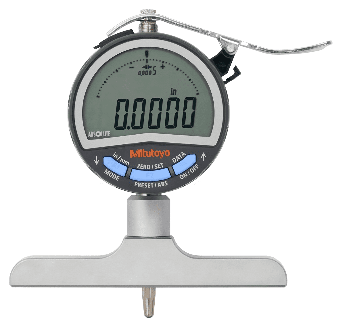 Mitutoyo 547-218A | Digital Depth Gauge | Range 0-8" | Resolution 0,0005 | 101.6mm Base - generaltechuae