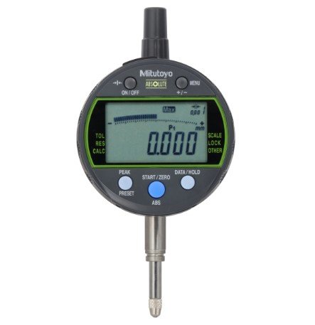 Mitutoyo 543-300-10 | Digital Indicator | Series 543 | Type Peak Hold ID-C | Digital Step 0.001 mm | Hysteresis 0.002 mm | Range 12.7 mm | Diameter 8 mm | Weight 180 g - generaltechuae