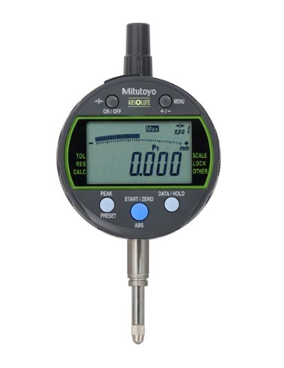 Mitutoyo 543-300B-10 | Digital Indicator | Series 543 | Type Peak Hold ID-C | Digital Step 0.001 mm | Hysteresis 0.002 mm | Range 12.7 mm | Diameter 8 mm | Weight 170 g - generaltechuae