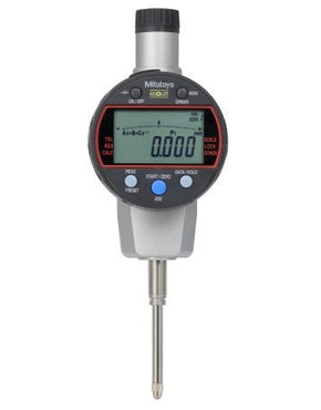 Mitutoyo 543-590B-10 | Digital Indicator | Series 543 | Type Calculation ID-C | Hysteresis 0.002 mm | Repeatability 0.002 mm | Range 25.4 mm | Diameter 8 mm | Weight 190 g