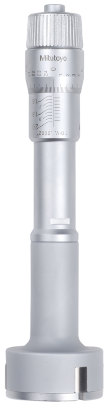 Mitutoyo 368-871, 3-Holtest (Type II) Three-Point Bore Micrometer Economy Type, Range 2.5 - 3", Graduation.0002" - generaltechuae