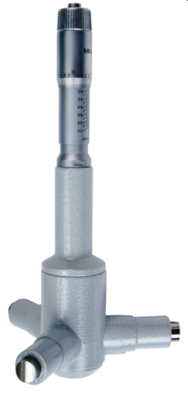 Mitutoyo 368-876, 3-Holtest (Type II) Three-Point Bore Micrometer Economy Type, Range 6 - 7", Graduation.0002" - generaltechuae