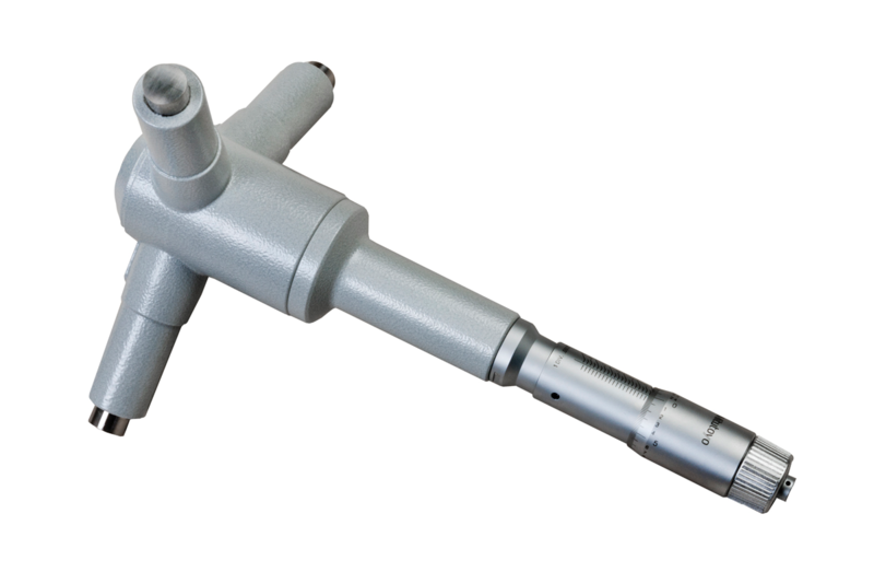 Mitutoyo 368-878, 3-Holtest (Type II) Three-Point Bore Micrometer Economy Type, Range 8 - 9", Graduation.0002" - generaltechuae