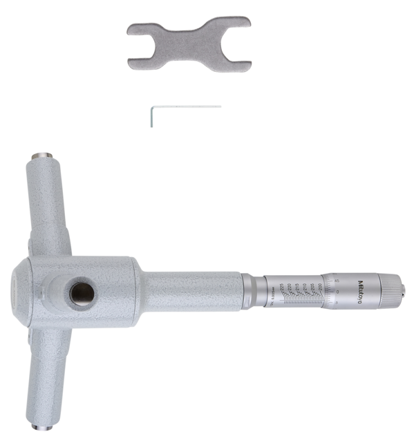 Mitutoyo 368-881, 3-Holtest (Type II) Three-Point Bore Micrometer Economy Type, Range 11 - 12", Graduation.0002" - generaltechuae