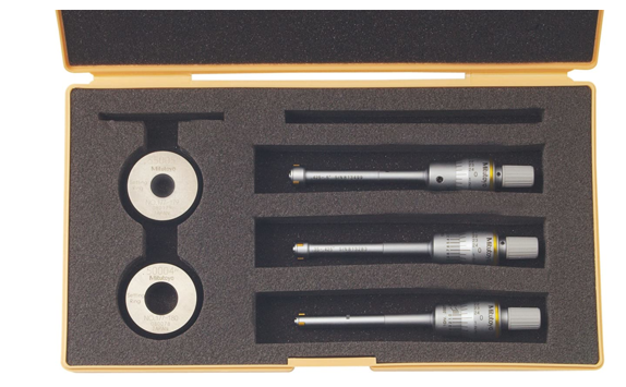 Mitutoyo 368-916 3-Point Internal Micrometer Holtest Set 0.275-0.5" (3 pcs.) - generaltechuae