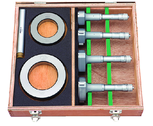 Mitutoyo 368-993, 3-Point Internal Micrometer Holtest Set 50-100mm (4 pcs.), Economy Set - generaltechuae