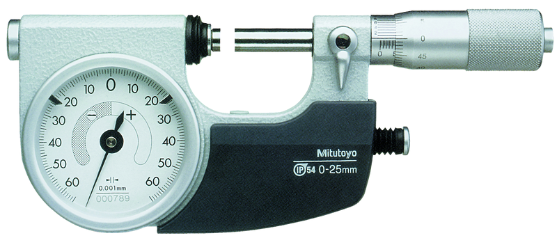 Mitutoyo 510-151 Indicating Micrometer with Button Left 0-1" - generaltechuae