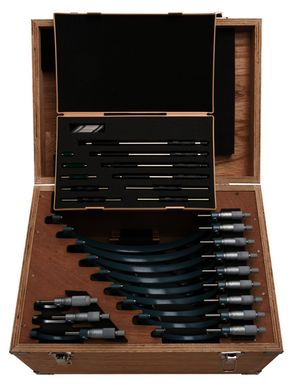 Mitutoyo 103-905-10 | Outside Micrometer Set | Ratchet Stop | 0-12" Range, 0.001" Graduation (12 Piece Set) - generaltechuae