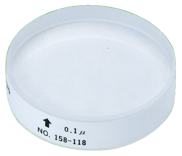 Mitutoyo 158-120 Optical Flat, 15mm D=60mm, 0.1µm - generaltechuae