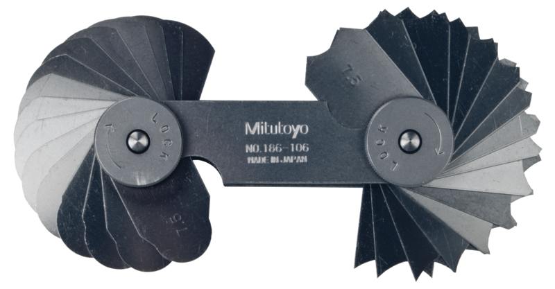 Mitutoyo  186-106 Radius Gauge 7.5-15mm, 32 Pairs - generaltechuae