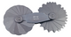 Mitutoyo 186-107 Radius Gauge 15.5-25mm, 30 Pairs - generaltechuae