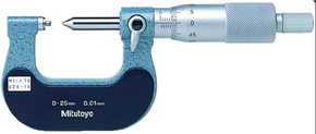 Mitutoyo 125-110 Screw Thread Micrometer 25-50mm, 3.5-5mm/8-5TPI - generaltechuae