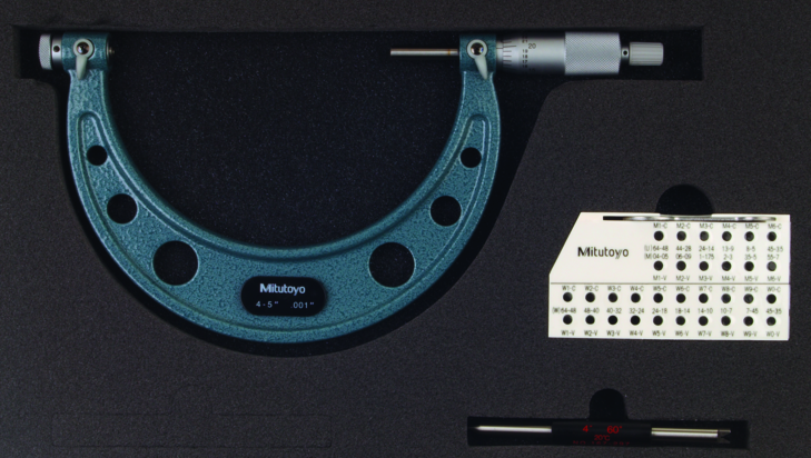 Mitutoyo 126-141 Screw Thread Micrometer Interchangeable Tips, 4-5" - generaltechuae