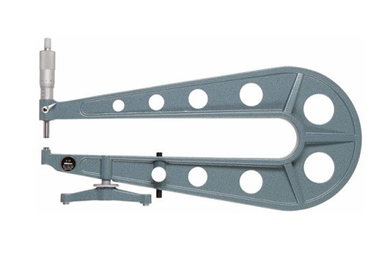 Mitutoyo 118-103 | Sheet Metal Micrometer | Flat Anvil or Spindle | Series 118 | Graduation 0.01mm | Throat Depth 300mm | Range 0 to 25mm - generaltechuae