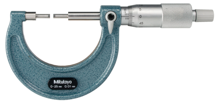 Mitutoyo 111-166 Spline Micrometer 0-1", 0.0001", 3mm Measuring Face