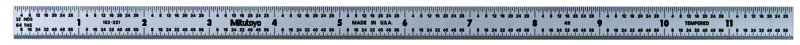 Mitutoyo 12, Inch Steel Rule - generaltechuae