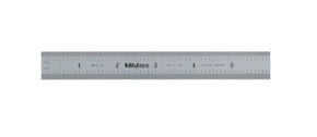 Mitutoyo 182-106 | Steel Rule | Wide Rigid Rule | Series 182 | Inch or Metric | Accuracy ±0.006 inch or ±0.15 mm | Width 0.75 inch | Range 0 to 6 inch
