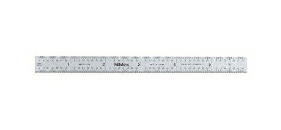 Mitutoyo 182-204 | Steel Rule | Fully-Flexible Rule | Series 182 | Accuracy ±0.006 inch | Width 0.5 inch | Range 0 to 6 inch - generaltechuae