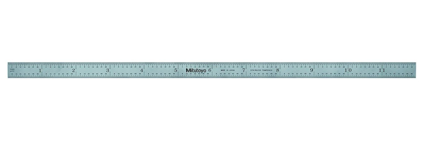 Mitutoyo 182-223 | Steel Rule | Fully-Flexible Rule | Series 182 | Accuracy ±0.006 inch | Width 0.5 inch | Range 0 to 12 inch - generaltechuae