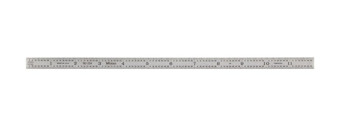 Mitutoyo 182-224 | Steel Rule | Fully-Flexible Rule | Series 182 | Accuracy ±0.006 inch | Width 0.5 inch | Range 0 to 12 inch - generaltechuae