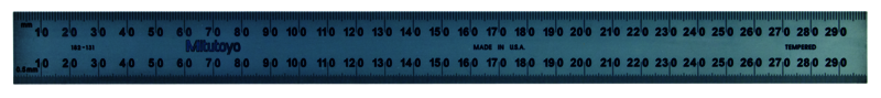 Mitutoyo 300mm Metric Steel Rule - generaltechuae