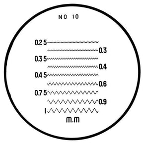 Mitutoyo 183-111 | Reticle | No.10 | For Pocket Comparator | Series 183