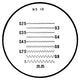 Mitutoyo 183-111 | Reticle | No.10 | For Pocket Comparator | Series 183