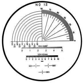 Mitutoyo 183-113 | Reticle | For Pocket Comparators | Series 183